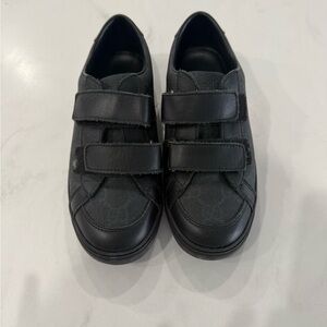 Gucci Black Velcro Strap Sneakers